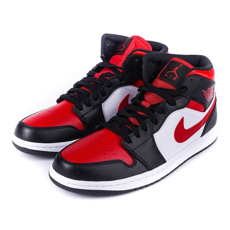 Nike  Air Jordan 1 Mid ''Bred toe''